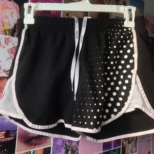 Girls Black Athletic Shorts